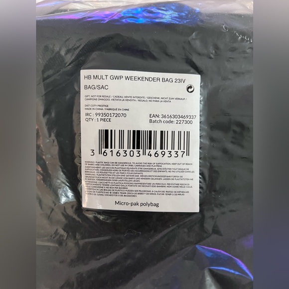 Brand new Hugo Boss Logo Wool Blend Unisex Weekender Duffle Travel Bag Dark Gray - Picture 11 of 12